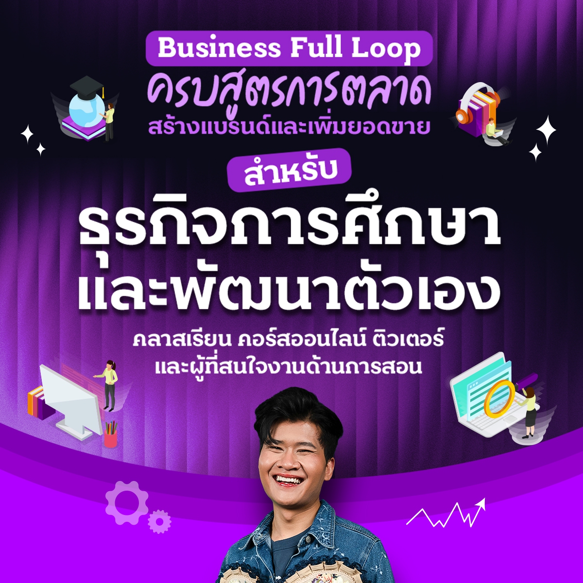 Business Full Loop ครบสูตรการตลาด สร้างแบรนด์และเพิ่มยอดขาย ธุรกิจการศึกษา การพัฒนาตัวเอง คอร์สเรียน โคชชิ่ง